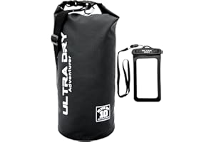 ULTRA DRY ADVENTURER Premium Waterproof Bag, Sack with Phone Dry Bag and Long Adjustable Shoulder Strap Included, Perfect for Kayaking/Boating/Canoeing/Fishing/Rafting/Swimming/Camping/Snowboarding