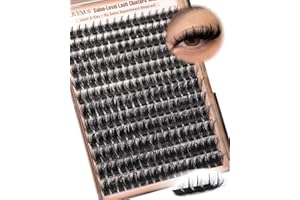 GODDVENUS Manga Lash Clusters With Spikes Wispy Cluster Lashes Fluffy Individual Eyelashes Anime Eyelash Clusters Reusable Fairy Eyelash Extensions Lashes Individual Cluster (D Curve 12-18mm 204pcs)