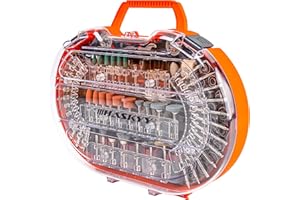 HASKYY Narzędzie wielofunkcyjny zestaw narzędzi tokarskich, 276 części, uniwersalne zastosowanie, kompatybilny z DREMEL, do cięcia, szlifowania, polerowania, wiercenia,