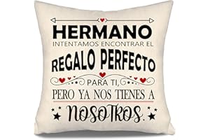 Aosumin Hermano intentamos Encontrar Fundas de Cojín Divertidas Hermano Cumpleaños Graduación Navidad Regalo Hermano Pequeño Gran Regalo(Hermano-b)