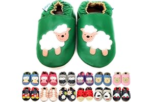 MiniFeet Soft Leather Baby Shoes - Buy 4 Pairs & GET 1 of Them for Free ! - Toddler Shoes - Baby Girl Shoes - Baby Boy Shoes - 0-6 Months to 4-5 Years