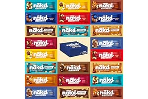 FREE FROM DIRECT Barrette Nakd Barrette Nakd con frutta e noci Spuntini salutari per adulti e bambini. Cibo da bar per la colazione. Barrette vegane, senza latticini, senza frumento e senza glutine. (24 Barrette)