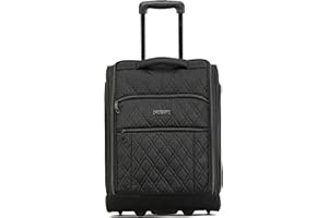 Flight Knight 55x40x20cm Ryanair Maximum Size Carry On Priority Hand Luggage Case Approved & Tested - 2 Wheels - Ultra Lightweight Durable Soft Case Textile Cabin Suitcase