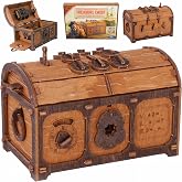 WOODEN.CITY - Treasure Chest - Wooden 3D Puzzle Box - Escape Room in a Box - Secret and Mystery Box - Original Gift for Adult