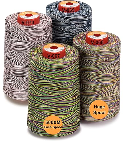 ilauke Nähgarn Set 25 Farben, 800 Yard je Rolle mit Nadel-Einfädler und