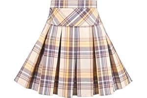 Sunny Fashion Girls Skirt Back School Uniform Red Tartan Skirt Age 6-14 Years