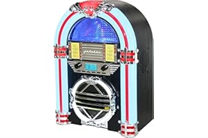 Silva Schneider Jukebox 66 UKW Radio CD FM Noir, Blanc, Rouge