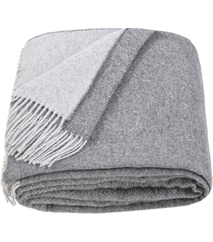 Linen & Cotton Hoogwaardige Wollen Deken van Merinowol