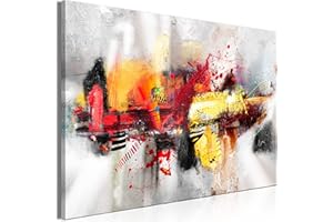 murando - Akustikbild Abstrakt 90x60 cm 1 tlg Bilder Akustikschaum Schallschutz Kunst Akustikpaneele Wandpaneele Schalldämmung Wandbild Schallabsorber geometrische Muster Bunt a-A-10388-b-a