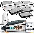 Travel Compression Packing Cubes for Backpack and Suitcase - Safe Space with Compression Bags for Travel - Packing Cubes for Suitcases - Backpack Organisers without Vacuum for Cabin Bag