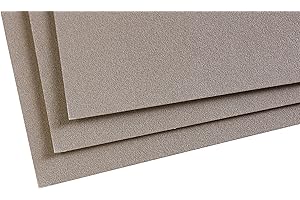 Clairefontaine 197023C Confezione Carta Pastelmat - 5 Fogli di carta Speciale per Pastelli secchi - 24x32 cm 360g - Grigio Scuro