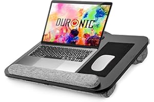 ‎DURONIC Duronic DML433 Podkładka pod laptopa z poduszką na kolana do łóżka na kanapę | podkładka pod myszkę | lekka miękka podstawka pod nadgarstek | mobilny stolik pod laptopa do domu i biura | uniwersalna