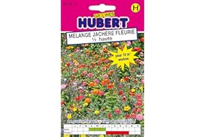 GRAINES HUBERT SEMENCES & ENGRAIS MAIROL Mélange de Graines de Fleurs Jachère Fleurie 1/2 Haute Pour 10 m² - 12 grammes