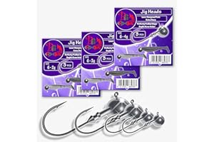 BIG FISH Jig Heads size 6 2g-4g SHARP Hooks Pike Drop Shot Perch Fishing Tackle