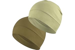 EINSKEY Cappello Cotone Uomo Donna Leggero Traspirante Skull cap Multifunzione Copricapo Berretto per la Notte, Casco Moto, Bici, Chemioterapia