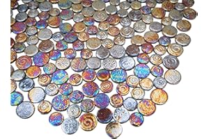 BTMIEY Azulejos de mosaico de cerámica redondos aleatorios de 500 g, 3 tamaños mezclados, para paneles de bricolaje, macetas, jarrones, tazas, decoración del hogar hecha a mano (marrón