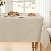 DWCN Tablecloth PVC Stain Resistant Waterproof Rectangular Table 140 x 100 | Clean and easy to clean, for dining room, outdoo