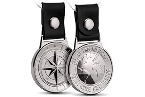 FABACH Breloczek do kluczy przyjaźni Northstar – najlepszy przyjaciel breloczek do kluczy ze skóry i metalu – najlepsza przyjaciółka prezent urodzinowy – talizman szczęścia dla najlepszego przyjaciela