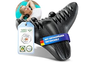 Healthfix® Ortopedyczny napinacz karku, z instrukcją obsługi w języku niemieckim, odciąża kark w przypadku napięcia karku, ochrona karku przed bólem karku (czarny)