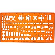 Trace Gabarit Architecte 1:50 - Pochoir Mobilier Et Symboles Pour Plans Techniques Échelle 1/50