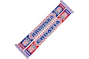 VINEEN Bufanda genérica Croacia, Hrvatska, Croatia, LIJEPA LI SI - (bufanda de punto), para campeonato de Europa, bufanda de fútbol, bufanda de culto, Azul, rojo, blanco
