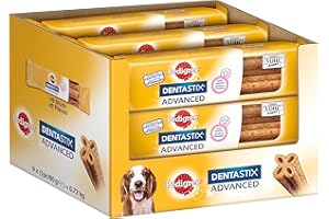 Pedigree DentaStix Advance Dog Snacks 2 x Weekentlich, 9 x 80 g, 1 Unidad (9 Unidades)