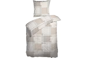 Arctic Pościel Renforce 100% bawełna 135 x 200 cm + 80 x 80 cm, piasek – Oeko-Tex Standard 100