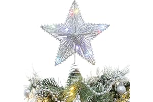 CHRISTMAS CONCEPTS 10 "Springy Light Up Tree Top Étoile de Noël avec la Couleur LED à Couleurs changeantes