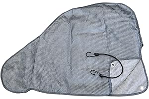 SPEEDWELLSTAR Fodera di Protezione Universale per Gancio di Roulotte o Traino di Rimorchio, Grigio, 86x61 cm.