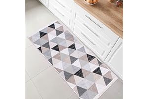 JIMRI Fashion4Home Dywan z krótkim włosiem - Boho Kilim, dywan do salonu, sypialni i kuchni, dywan bieżnik, dywan na korytarz, do pokoju dziecięcego, karo, wymiary: 60 x 180 cm