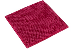 WohnDirect Premium Tappeto da Bagno 45x45cm - Rosa - Tappetino da Bagno Morbido e Antiscivolo - Microfibra Durevole e Assorbente, Lavabile in Lavatrice