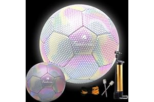 Fantecia Ballon De Foot Taille 5 pour Enfant et Adultes, Ballon Foot avec Pompe, Entraînement pour Une Utilisation en Intérieur Et en Extérieur