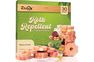 Zidina Antitextilmalar - förpackning med 30 klädringar med miniflaska cederträolja ingår 4,5 ml. Naturlig och effektiv mot ma