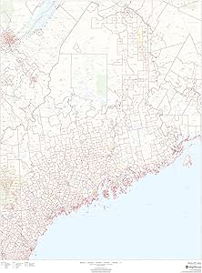 Me Zip Code Map Maine Zip Code Map - 36" X 48" Art Quality Print : Amazon.co.uk: Stationery  & Office Supplies
