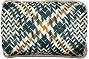 VITBEL Borsa Acqua Calda Elettrica 500W con Morbida Fodera in Peluche, Temperatura Massima 75°C, Ideale come Scaldamani e Scaldapiedi, per Alleviare Dolori Muscolari, Dorsali e Mestruali (Verde)