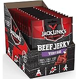 Jack Links Beef Jerky Teriyaki – 12er Pack (12 x 40 g) – Proteinreiches Trockenfleisch vom Rind – Getrocknetes High Protein D