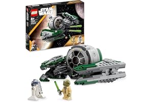 LEGO Star Wars Yoda's Jedi Starfighter, Bouwbaar Speelgoed voor Kinderen, The Clone Wars Voertuig met Meester Yoda Minifiguur, Lichtzwaard en Droid R2-D2 Figuur, Cadeau voor Jongens en Meisjes 75360