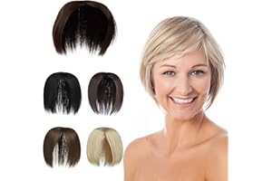 Yamel Hair Toppers for Women Medium Brown 2 Clips in Hair Pieces Topper Straight Synthetic Wiglets Hairpieces for Thinning Hair