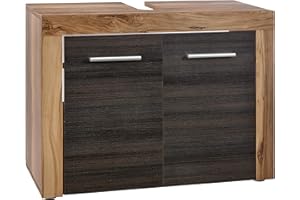 ‎TRENDTEAM SMART LIVING trendteam smart living - Waschbeckenunterschrank Unterschrank - Badezimmer - Cancun - Aufbaumaß (BxHxT) 72 x 56 x 34 cm - Farbe Nussbaum mit Touchwood dunkelbraun - 125930159