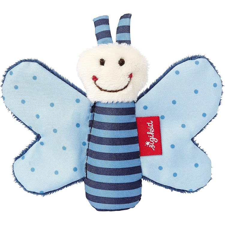 Sterntaler Giraffa Kaya Peluche In Mussola E Tessuto A Coste, Morbida, Con Carta Scoppiettante E Nodi, Giocattolo Sensoriale Per Neonati E Bambini Piccoli