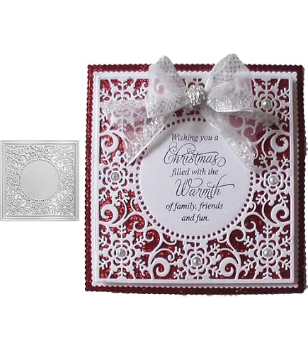 Prägeschablone Weihnachten Weihnachts-Prägeschablone – Kreative Motive Für Karten & Scrapbooking (15x15 Cm) Prägefolder Weihnachten