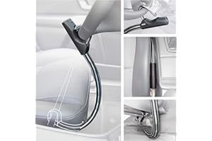 Bunker BA80N Antivol Voiture Volant Siege Flexible Haut de Game, Plus Pratique, Câble d'Acier Blindé Articulé, Serrure a Disque Bloc Canne Barre Anti Vol Clef Universelle pour Auto, Camping Car, Van