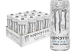 Bebida energética sin azúcar Monster Energy Zero Ultra, 310 ml (paquete de 12)