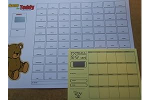 DWL NAME THE TEDDY SCRATCH CARD( 1 only- coloured) - 88 SPACES - RAISE FUNDS - AND FREE SCRATCH CARD