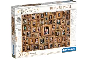Clementoni - Puzzle 1000 piezas Imposible Harry Potter, Puzzle adulto personajes (61881)