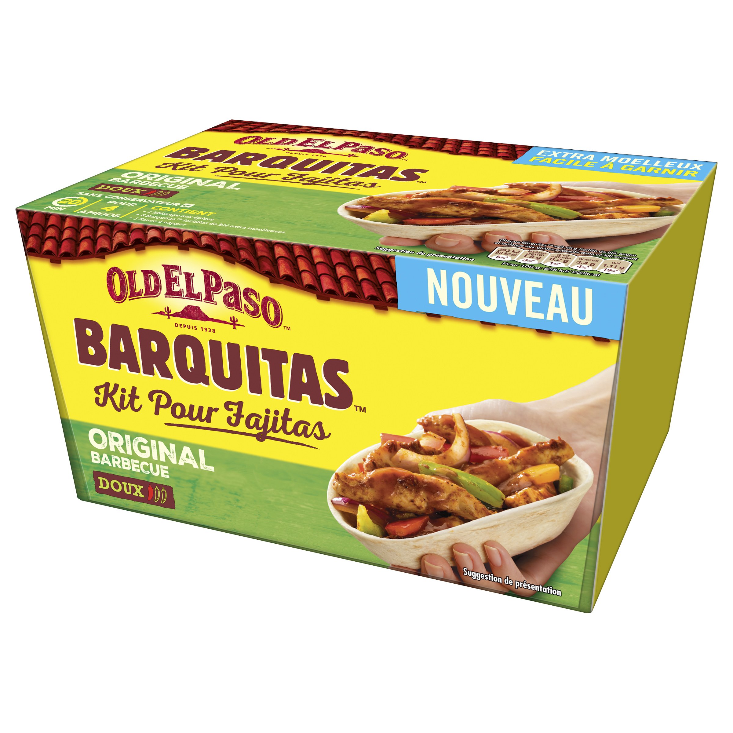 Old El Paso Kit pour Fajitas avec Barquitas Le jardinage