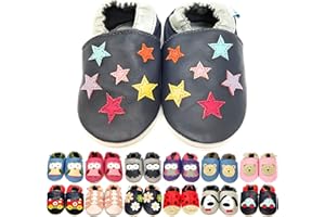 MiniFeet Premium Soft Leather Baby Shoes - Buy 4 Pairs & GET 1 of Them for Free ! - Toddler Shoes - 0-6 Months to 4-5 Years