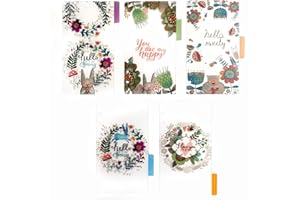 ZELTEN Onglets d'index pour A5 / A6 6 trous couverture anneau rond vue classeur dossier de fichiers feuilles mobiles protecteurs de couverture de reliure (Divider Animal, A6/17cm*10cm/6 Inch)