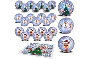 ‎BADA BING Bada Bing 24er Set Magisches Handtuch Rentier Rudolph - Zaubertuch aus Baumwolle in ca. 30x30 cm - Waschlappen mit Lasche zum Aufhänge - Geschenk für Weihnachten Adventskalender Nikolaus