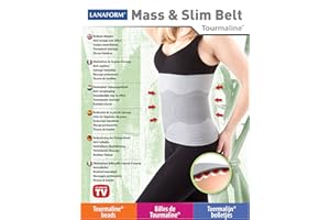 Lanaform Mass & Slim Belt (XL) - Braguita Innovadora Cinturón Adelgazante para Mujer - Cinturón Abdominal - Cinturón Anticelulítico - Cinturón De Vientre Plano para Mujer